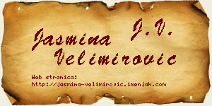 Jasmina Velimirović vizit kartica